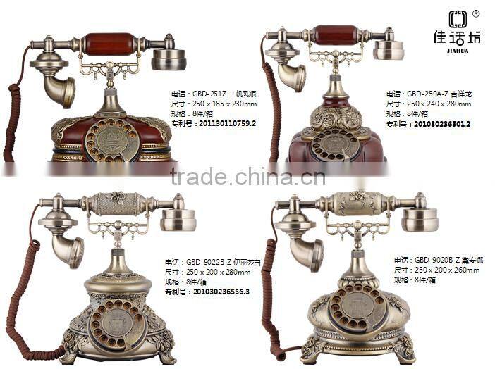 Retro telephone landline new oak wood Alice