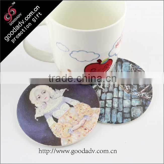 2015 custom made all kinds pattern absorbent paper drink coasters