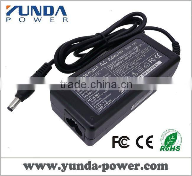 Notebook Adapters 19V 3.42A Laptop Charger for Toshiba 65W Power Charger