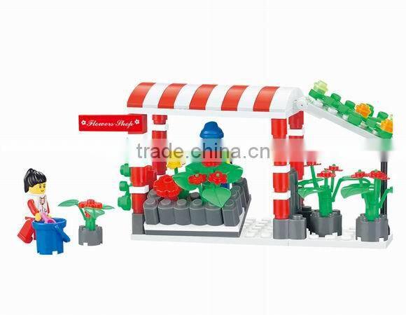 Block Set Kids Toys shop Building Brick assembly set