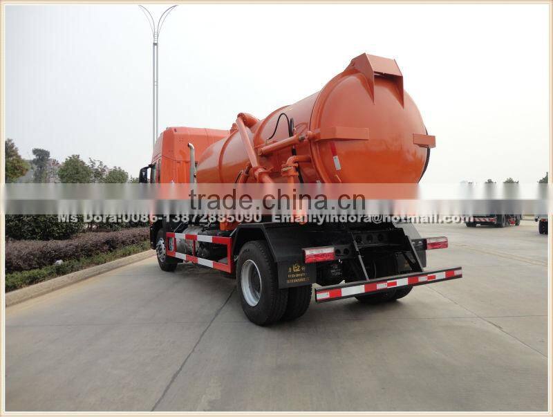Sino truck 10000 litres vacuum sewer cleaning truck sale