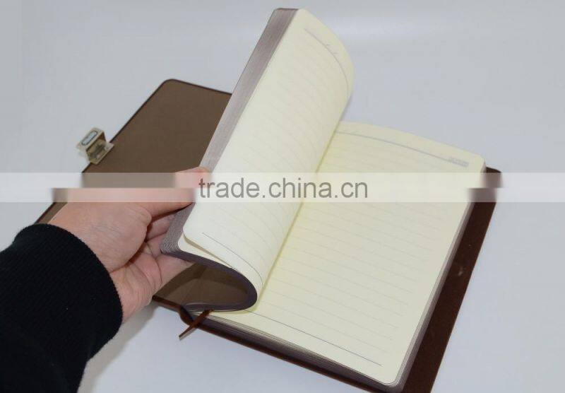 Classical Corporate leather notebook gift set with ballpoint pen 8GB USB
