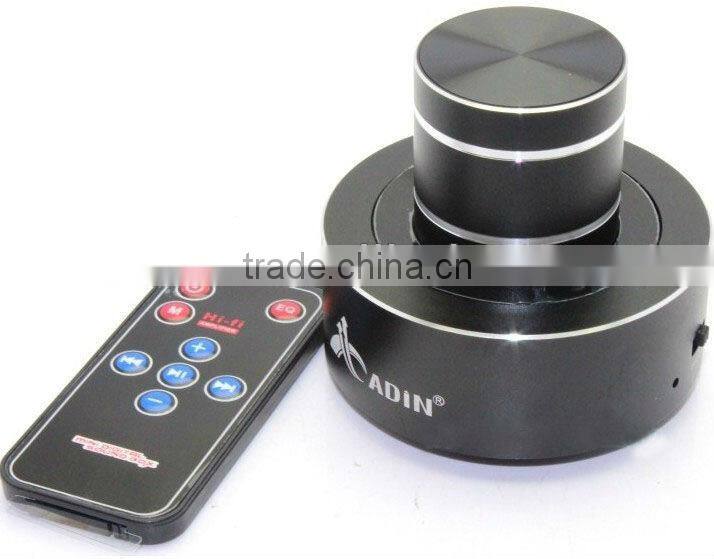 2013 New Products Adin 26w vibrating mini speaker with bluetooh function and rechargeable battery