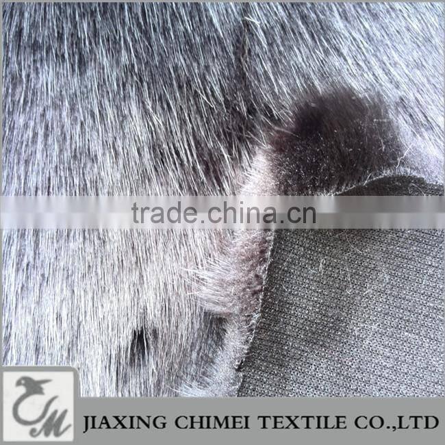 long pile length 30 40mm black 100%acrylic faux fur