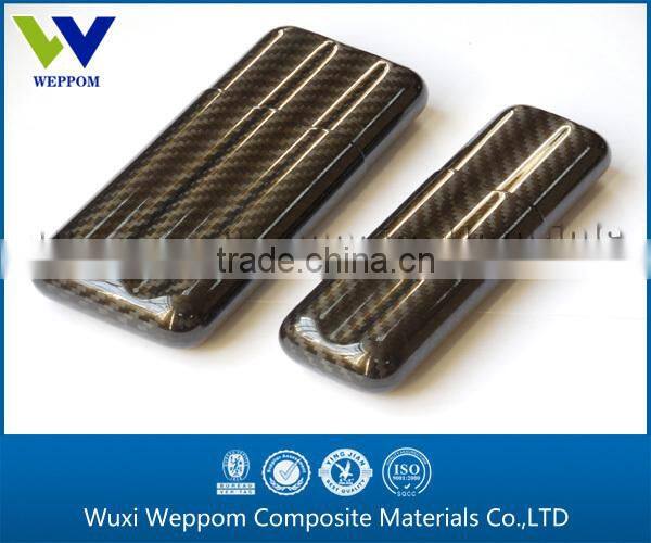 Delicate portable real 100% carbon fiber cigar case made from carbon fiber material