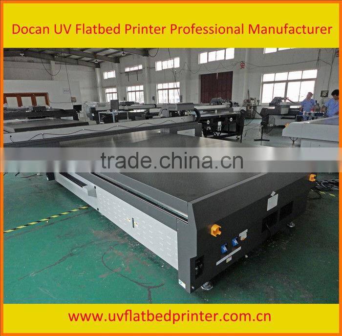 China World popular large format digital inkjet flatbed uv printer for decoration and advertising printing