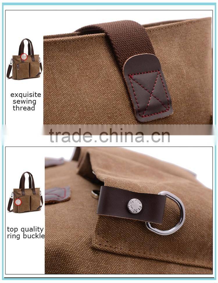 winter leisure fashion canvas handbag for men
