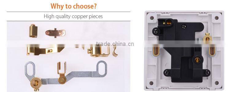 Good design bristh 3 pin wall sockets