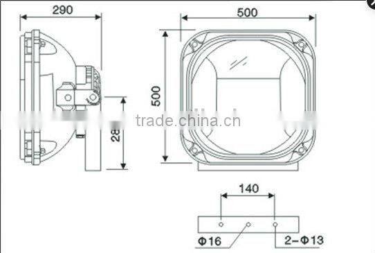 Explosion proof induction flood light