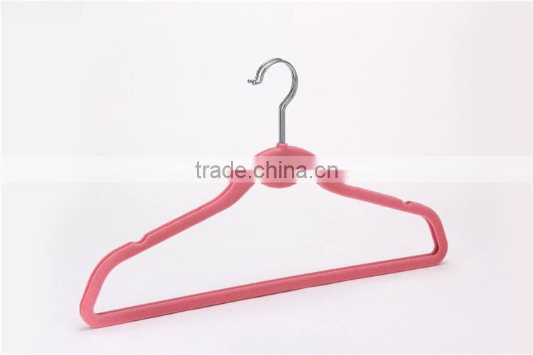 Standby Purple Velvet Hanger with a hook Functional Factory Dirrect