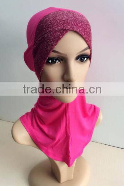 C070 new style cross ninja inner underscarf with shiny front
