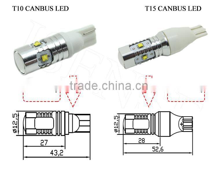 1156 /1157/ 7440/7443/ 9/25w/30w high power canbus crees