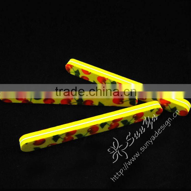 Professional&Creative new product Beautiful printed Waterproof sponge nail file