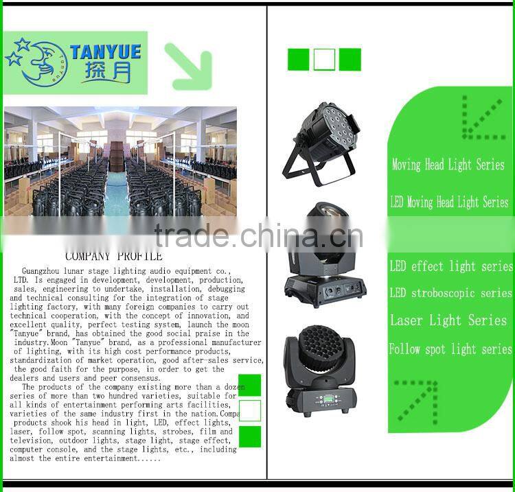 DMX 512 professional stage light rgbwa led 54*3w Aluminum LED par light