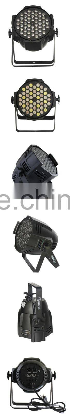 stage par lighting 54*3W RGBW led Par Light for decorations and wedding