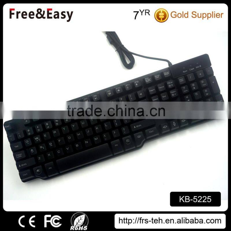 Ergonomics Style and Wired Waterproof Gaming Keyboard