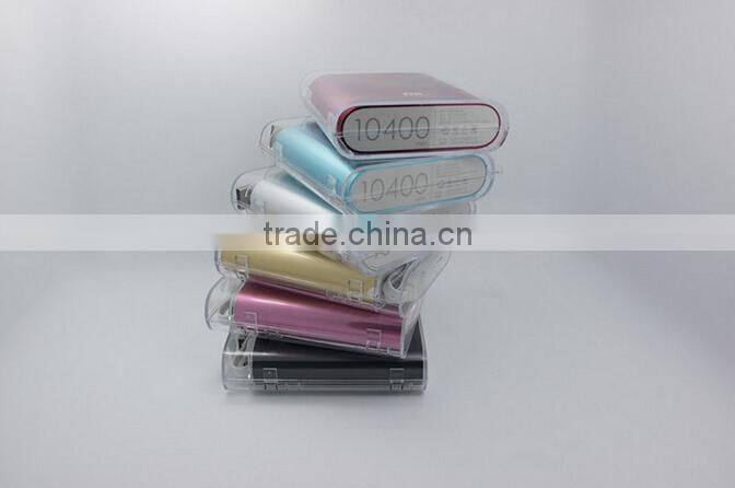 Hot selling XiaoMi 10400mAh capacity 18650 battery mini power bank for promotional gifts