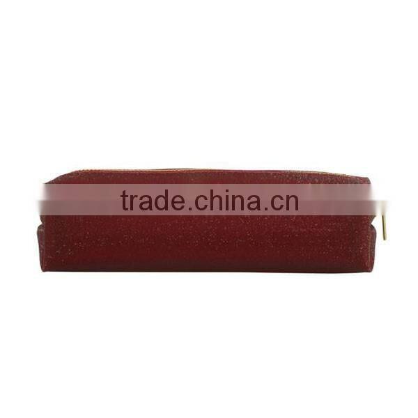 China supplier quality satin promotional school kids round pencil case