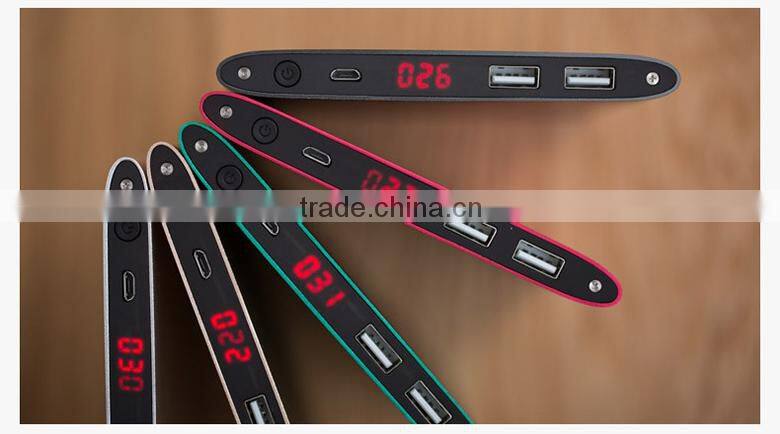 Dual USB Port 2.1a & 1a External Mobile 20000mAh Ultra-slim Power Bank