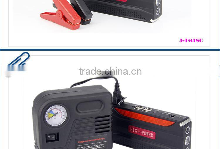 1000Mah Real Multi-Function Mini Car Jump Starter Power Bank J-TM18C