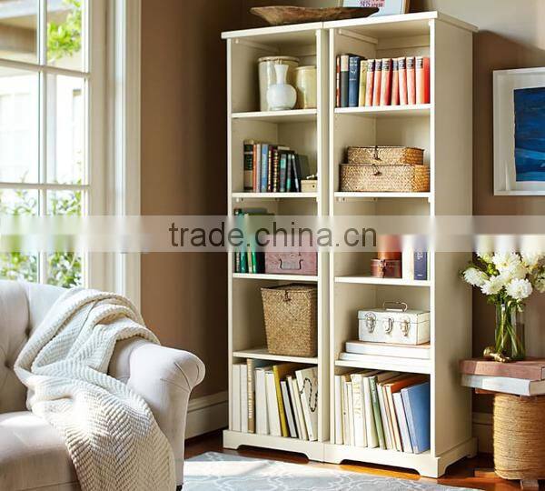 Hot Sale Laminate Narrow Bookcase Light Color Free Unit Bookcase MFC Display Cabinet