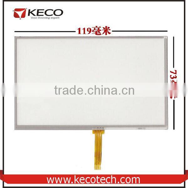 5 5.0 inch General 4 wire resistive 119*73 119mm*73mm AT050TN33 touch glass digitizer Screen