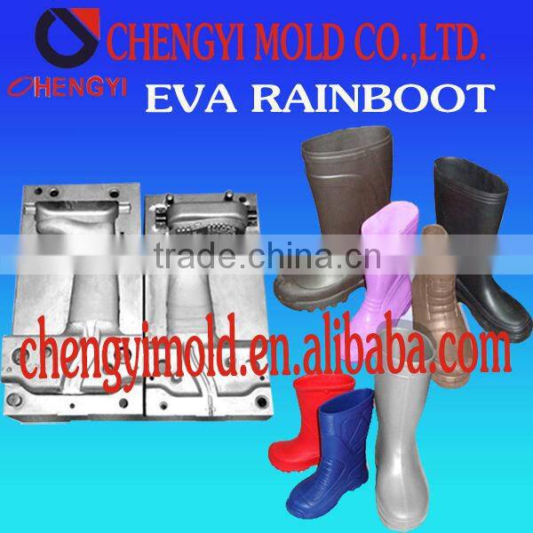 2013 new trendency design for eva injection rainboot shoe mold