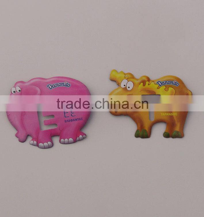 Fashionable custom shaped magnetic fridge sticker