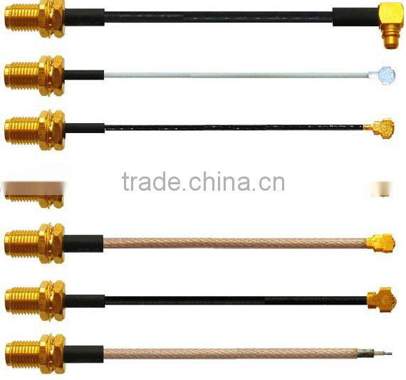 Yetnorson Hot Selling RF cable N male to SMA male right angle coaxial connector adapter pigtail cable RG58