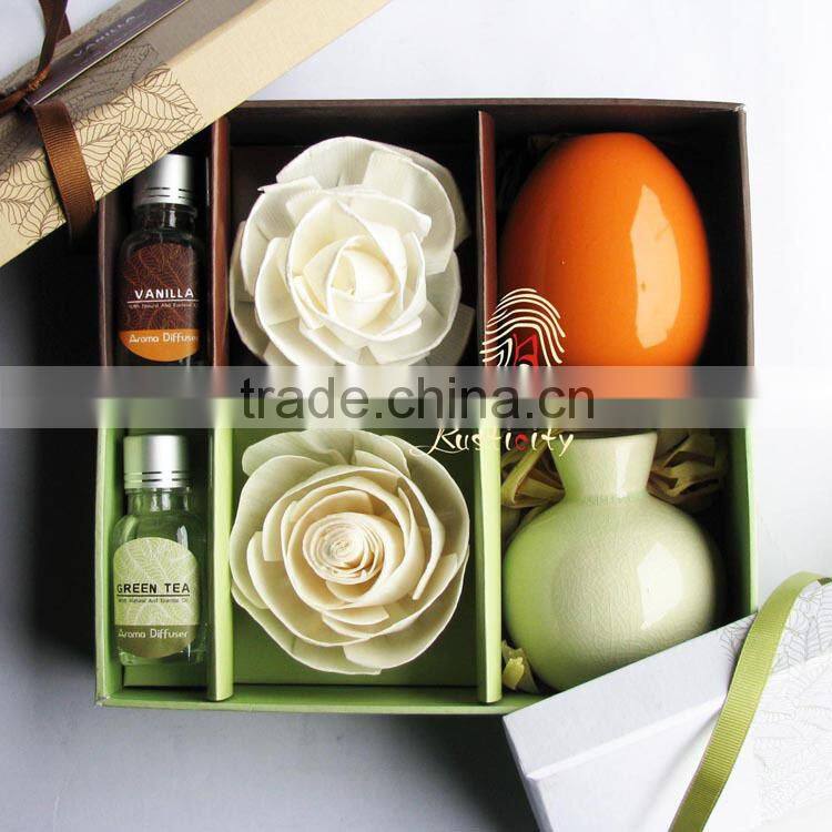 With a big flower elliptical ceramic Reed Diffuser suit