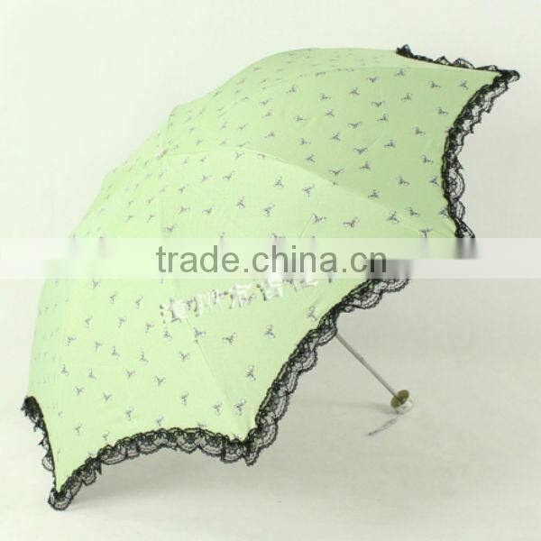 LB315 eye-catching color promotional gift pink lace umbrella