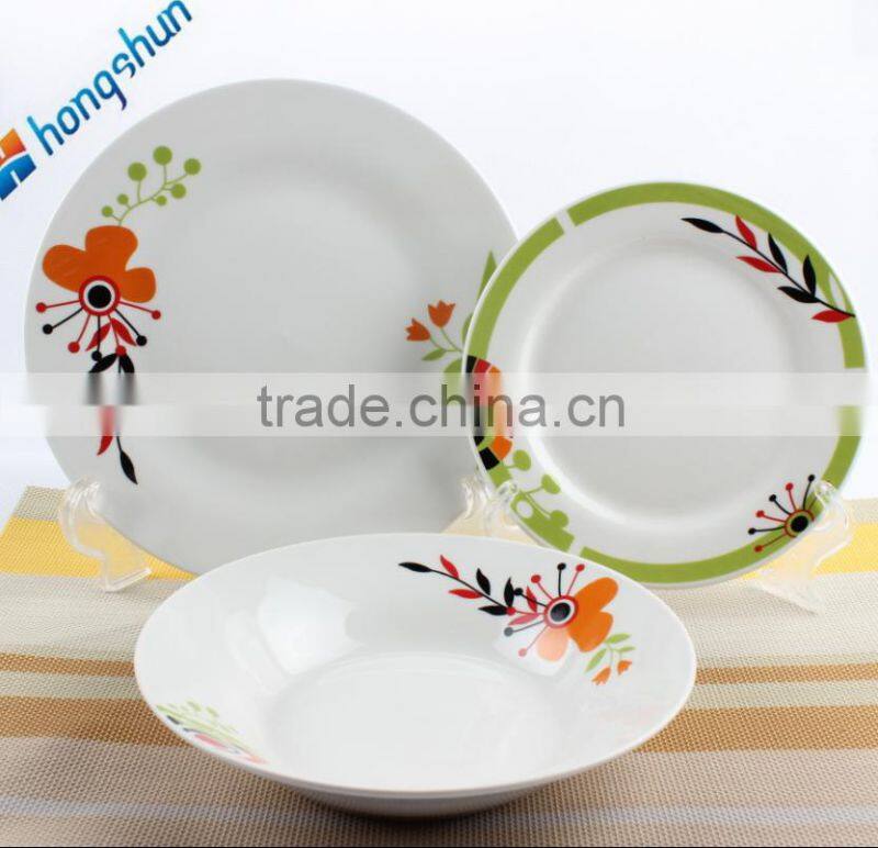 Ceramics super white dinnerware sets hongshun porcelain