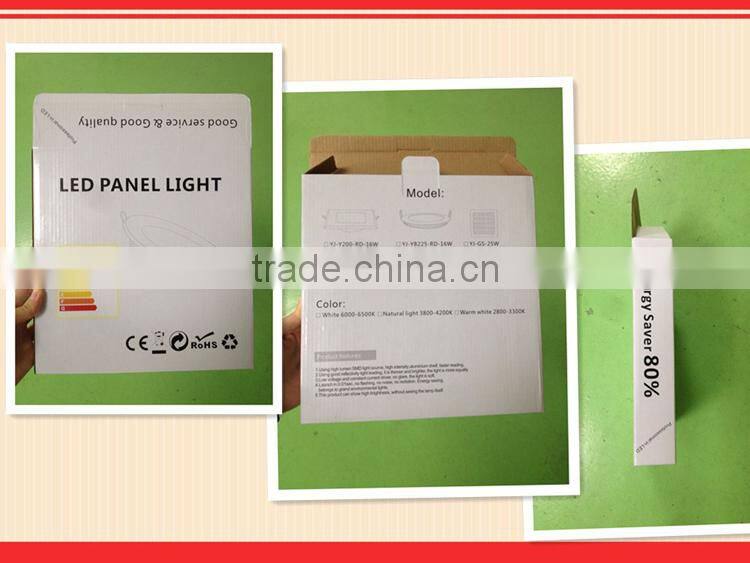25W square led glass ceiling light