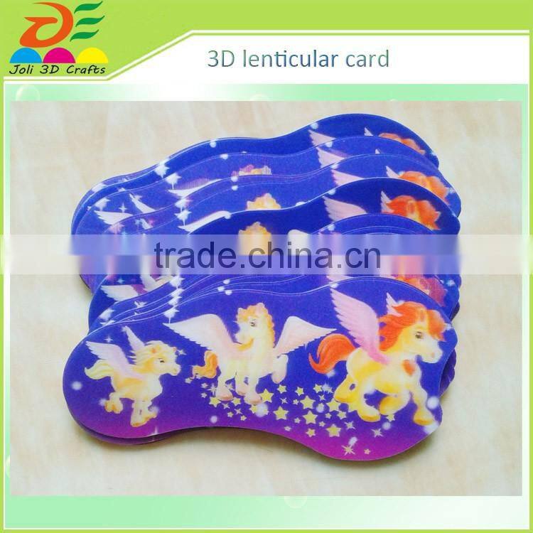 High Quality Leticular or Grating change printing 3D Card Colorful Flower