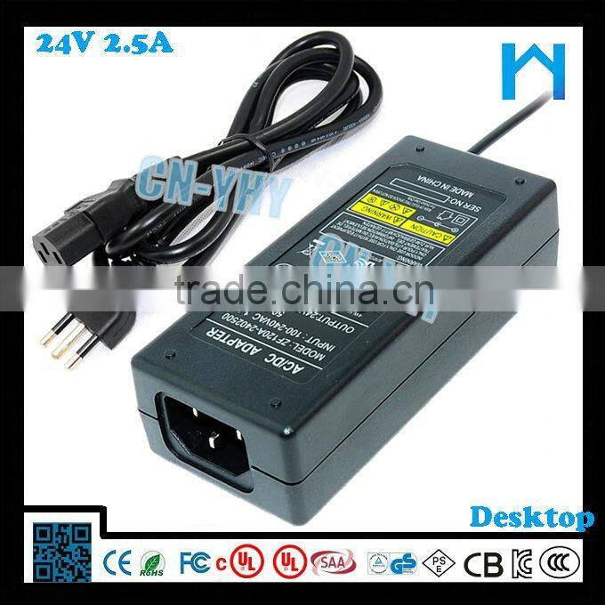 Cheap for 3d printer led 60w switching power supply 220v 24v 2.5a