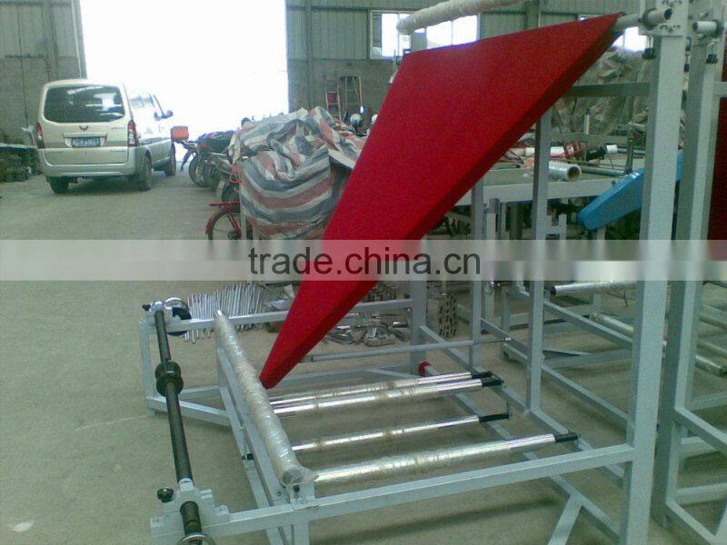 Triangle plastic film folding machine