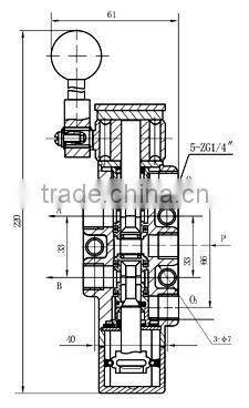 24R6 series hand-control slide valve