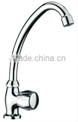 Factory Supplier, Single cold long neck kitchen sink faucet mixer tap, single lever basin mixer, single cold water tap