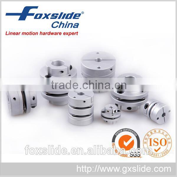 Gear Motor and Ballscrew Shaft Double Disc Couplings With Clamps 12 to 15 mm OD 44x50mm