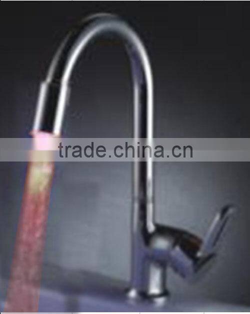 HM-8619 top quality exquisite faucet with LED light,waterfall basin faucet for kitchen