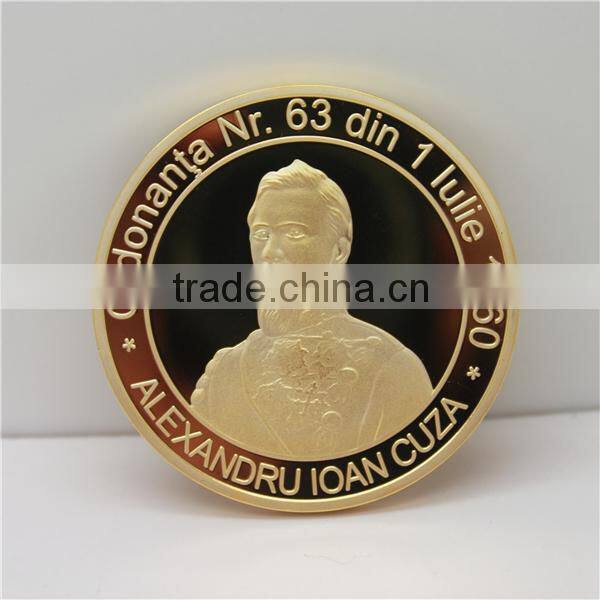 Custom Made Gold Plated Brass Coin