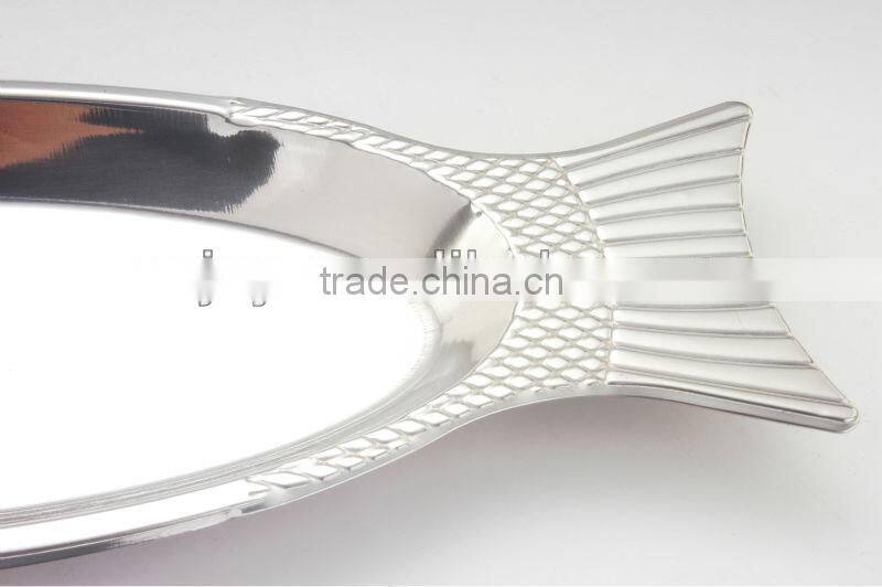 Stainless Steel Fish Shaped Dinner Plates
