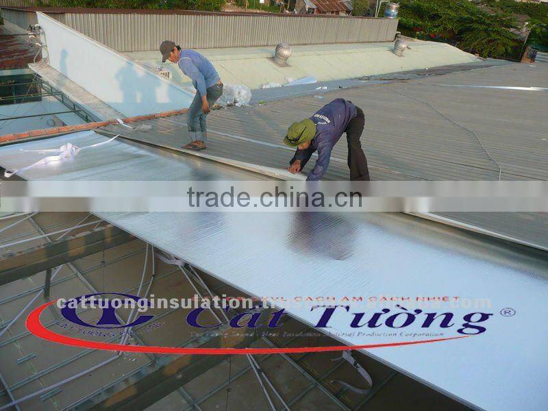 P1 Double Cat Tuong Thermal Insulation with one sided metalized foil and double layers of polyethylene bubble air from Vietnam