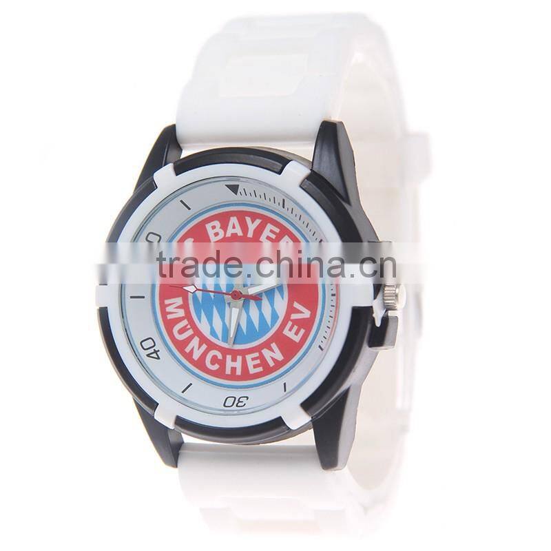 2016 hot with any printing on case genuine leather watches men