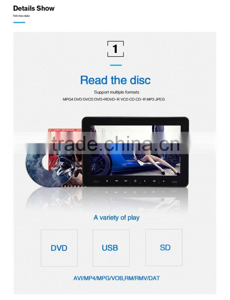2016 Newest Car DVD player ,Headrest DVD player,factory sale