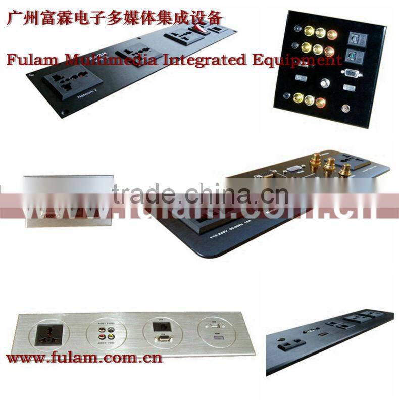 smart home OEM 86 type brushed aluminum fiber panel Wall Switch