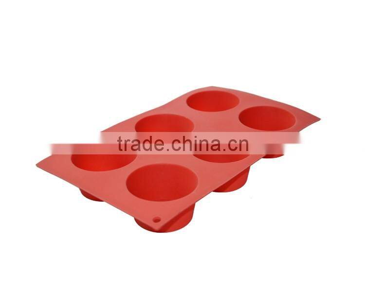 Ice Cube Round Silicone Mold 6-cav