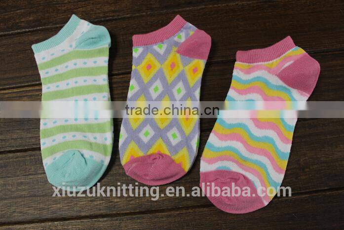 Cotton Lovely Cartoon Girl Ship Sock