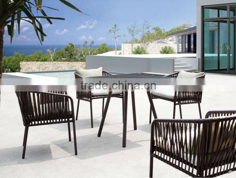 2015 New modern resin rattan outdoor furniture coffee table set - PVC rattan coffee set