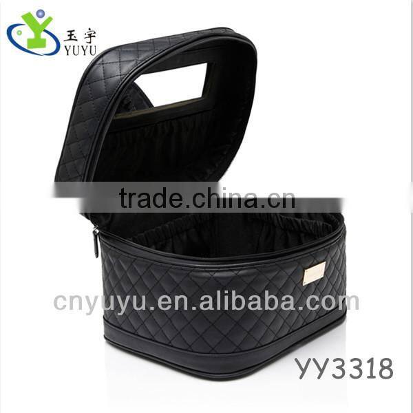 Makeup case sewing semi PU high-end Cosmetic Case